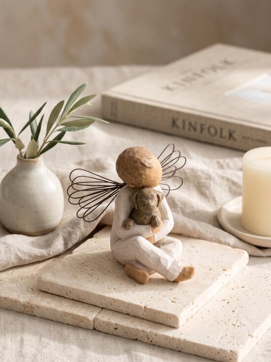Willow Tree Other - Willow Tree Angel of Comfort Figurine Susan Lordi Boy & Dog